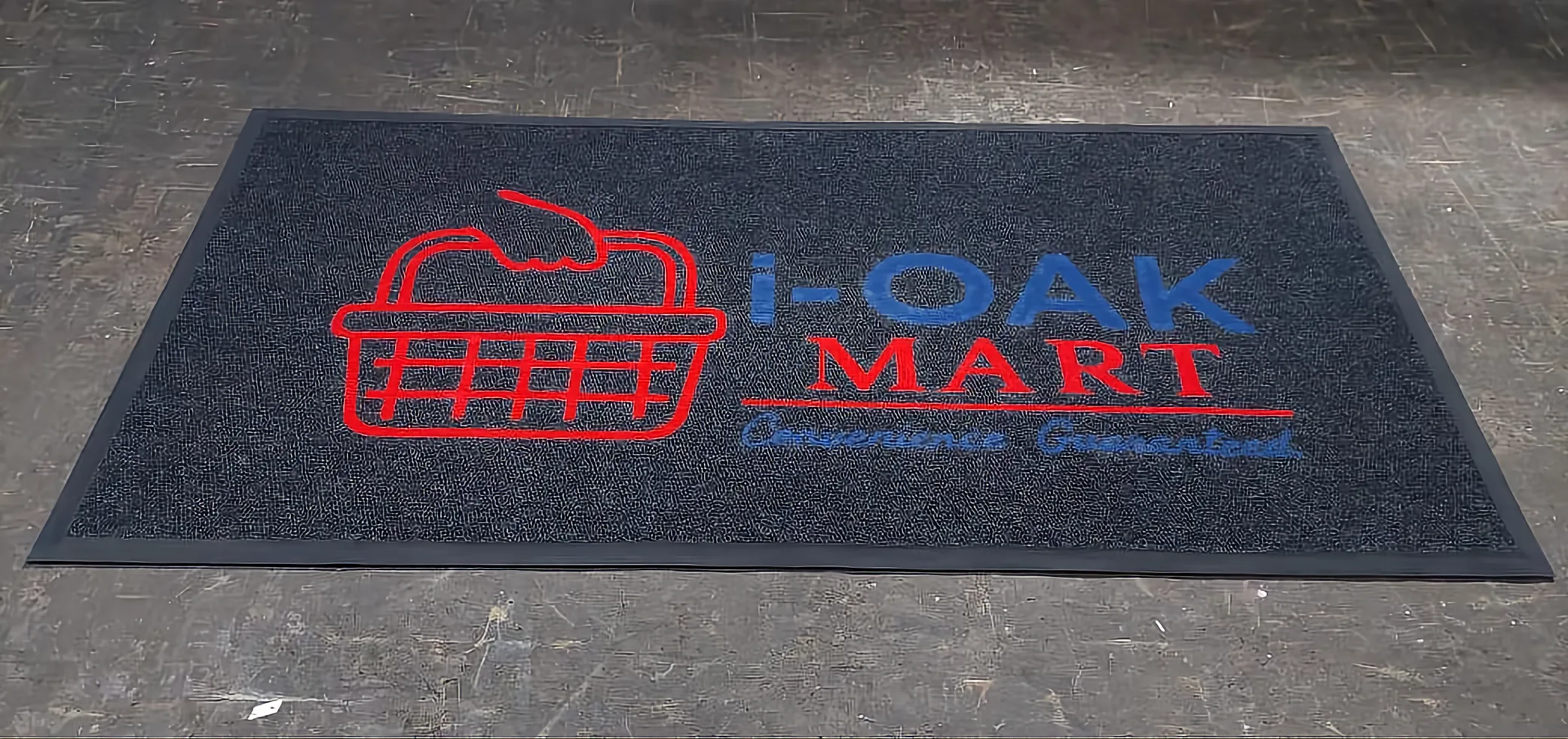 Commercial entrance mat for a shopping centre entrance